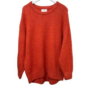OLD NAVY Womens Sweater Plus Size 2X Orange Rust Crew Neck Knit Pullover